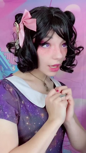 Cute Space Girl Dress Up with Among Us Theme