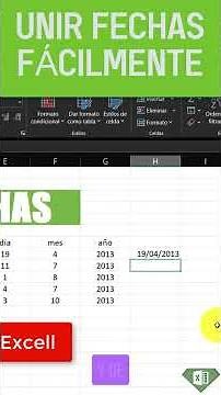 How to MERGE DATES | Excel in seconds