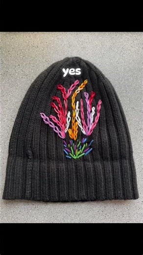 1:1 Hand-Embroidered Beanie