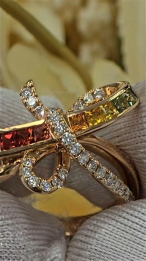 One of One Rose Gold Sapphire & Diamond Ring | Infinity Jewels 🔥