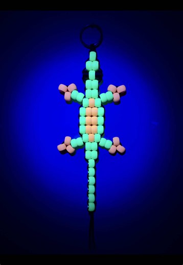 Glow-in-the-Dark Pony Bead Lizard Craft (90s Nostalgia)