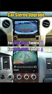 Before & After: Tundra 2007–2021 Head Unit Upgrade – 11.6” & 10.2”, Wireless CarPlay & Android Auto