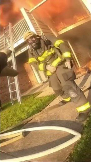 Firefighter Helmet Cam Structure Fire..
