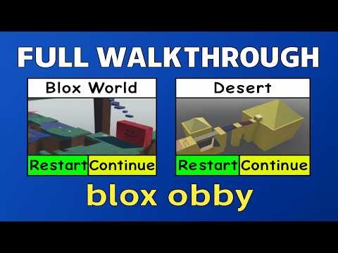 Roblox - blox obby - [Full Walkthrough]