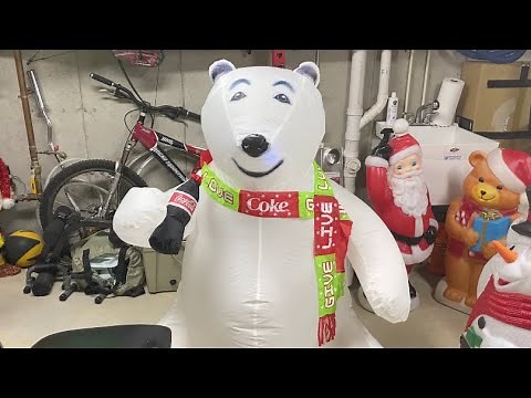 [REVIEW] RARE IBC Creative Inc. Coca-Cola Polar Bear Christmas Inflatable