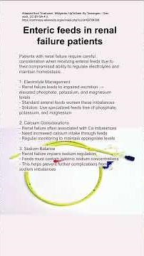 Enteric feeds in renal failure patients