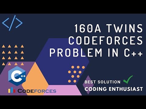 160A Twins codeforces problem in c++ | codeforces for beginners | codeforces solution in hindi