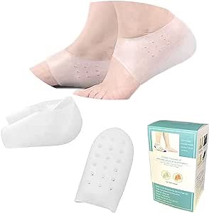 Height Increase Insoles 1 Inch, Invisible Non-Slip Silicone Shoe Lift Cushion, Universal Half Height Increasing Heel Protector Pads for Women and Men, 2.5cm