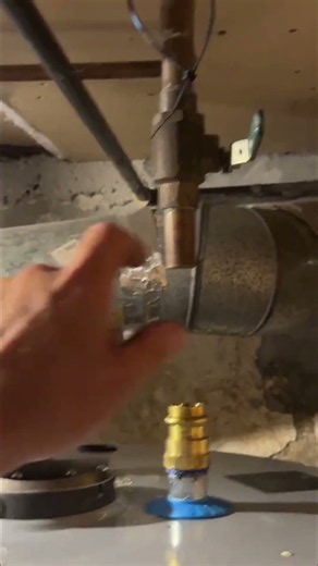 DIY Water Heater Install: Basement Plumbing & Flue Setup! #shorts
