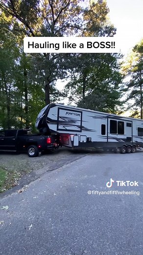 Chevy Truck Pulling Camper Uphill!