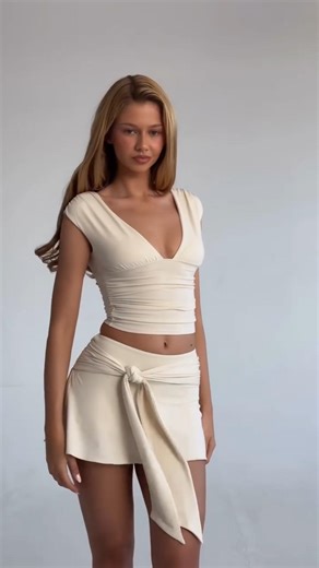 The Perfect🥀 Our SPRING Co-Ord Set In Ivory🤍 #fashion #model #beauty #style #outfit #shorts #viral