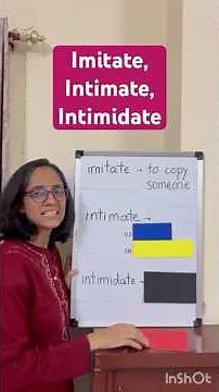 Imitate￼, Intimate & Intimidate: Do you know the difference? 🥸