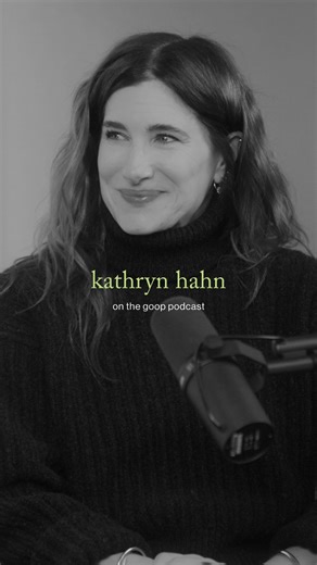 goop on Instagram: "kathryn hahn — and all her chaotic, magnetic brilliance— now live on the goop podcast. featuring a deep dive into her instinctual approach to building characters, her pull toward complicated women, and the strange, disorienting beauty of aging. listen to the full episode now."