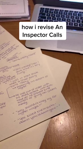 how i revise an inspector calls #fyp #foryou #revision #year11 #gcse #englishlit #england #school