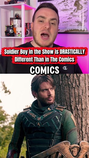 Soldier Boy in the Show is DRASTICALLY Different Than in The Comics #theboys #theboystv #homelander #soldierboy #tiktokgrowthchallenge