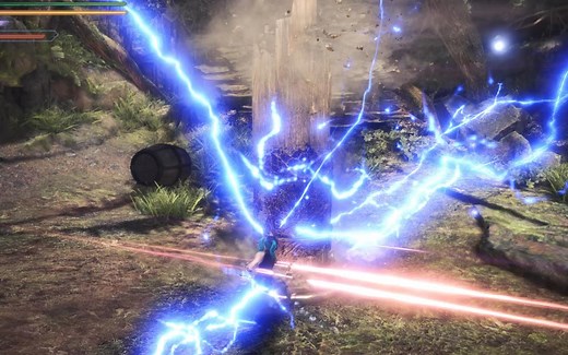 《怪物猎人世界：冰原》太刀攻击特效MOD（风雷版）（偏简洁）演示