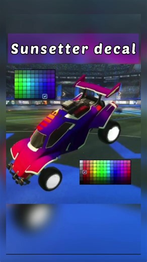 Best Non-Painted Sunsetter Decal Design | Rocket League