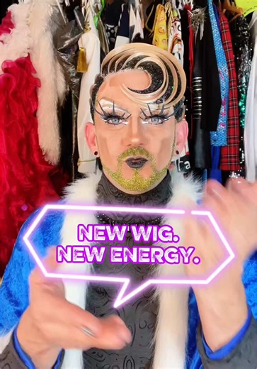 Theatrical Blonde Wig for Drag Kings