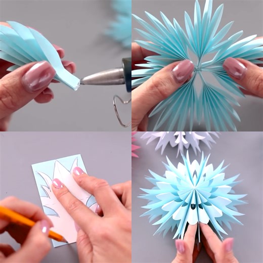 Let's make snowflakes out of paper with this tutorial!❄️ | Simple Life