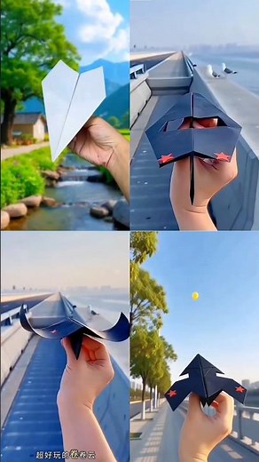 4 amazing viral paper airplanes ✈️🥰 — how to make a paper airplanes #paperairplane #shorts #tricks