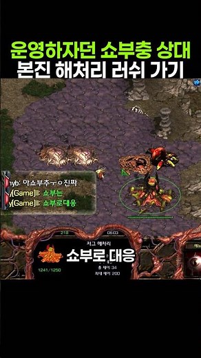 운영하자던 쇼부충 상대 본진 해처리 쇼부로 맞대응