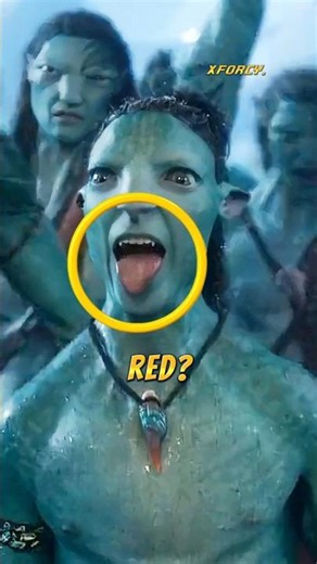 Why the Na’vi have blue skin but red tongues #navi #avatar3 #fireandash