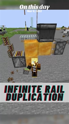 Minecraft Rail Duplication Glitch for Java Edition 1.20