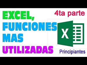 Tutorial excel funciones mas usadas aprende facil 4ta parte