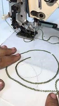 🔥 Sequin Alter Machine Working | Amazing Embroidery Repair Process #shorts