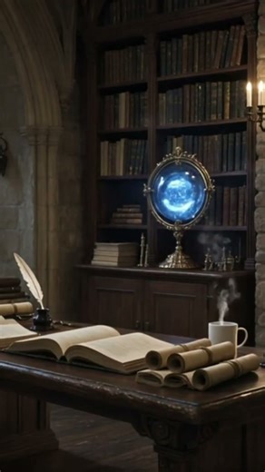 Sleeping in a Forgotten Magic Library 📚✨ #Fantasy #Sleep