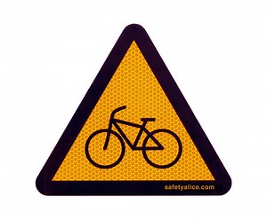 Bicycle Sign Reflective Sticker - - Child Bike Seat & Cargo Bicycle Visibility - Etsy Australia