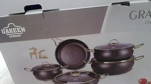 52 shares · 5 comments | UAKEEN Germany 9 pieces Granite Induction bottom cookware set Available in two colors White and black Interested people contact us WhatsApp 03034752525 | General online mart | Facebook