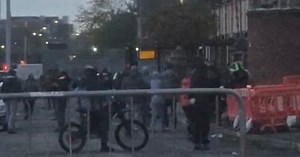 Violence at Belfast interface forces early closure of security gates