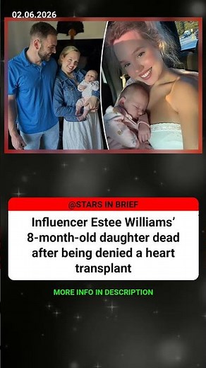 Influencer Estee Williams’ 8-month-old daughter dead after being deni #Celebrity #Hollywood #Shorts