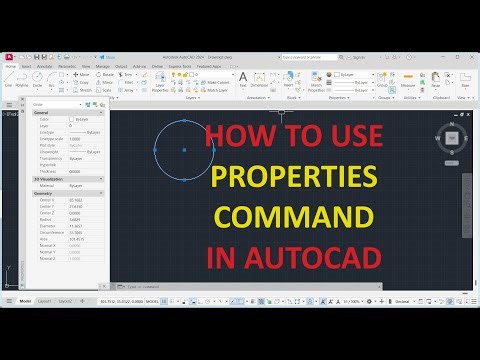 HOW TO USE PROPERTIES COMMAND IN AUTOCAD |How to change properties of object in autocad #autocad #3d