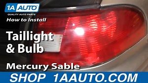 How to Replace Taillight and Bulb 2000-05 Mercury Sable