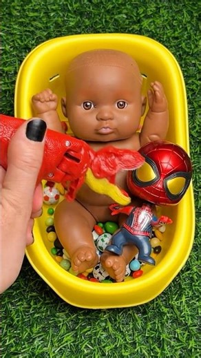 Minutes Satisfying Video | Mixing Funny Candy ASMR & Make Up in 3 Bathtubs with Magic M&M’s Slime