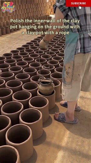 Polish the inner wall of the mud tank and air dry it on the ground