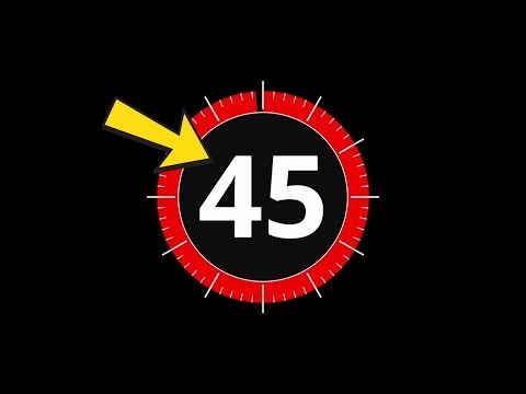 Amazing 45 SECONDS Animated Timer For Editing Videos