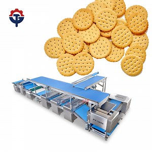 [Hot Item] Automatic Biscuit Making Machine Cream Filling Sandwich Machine Stacker Cookie Production Line Stacker