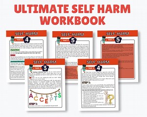 Self-harm Coping Workbook for Teen Mental Health & Reflective Teen Therapy Worksheets, Teen Depression, Anxiety and Trauma Coping Skills - Etsy