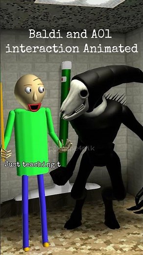 Baldi and A01 interaction (Pillar Chase Animation)