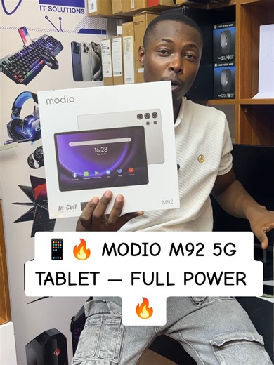 📱🔥 MODIO M92 5G TABLET — FULL POWER 🔥📱 💻 Specs: 🔵 RAM: 16GB 🔵 Storage: 1TB 🔵 Dual SIM Support 🔵 11″ IPS Display (1280×800) 🔵 Android 13 OS 🔵 Octa-Core 1.6GHz Processor 🔵 Cameras: 13MP Rear | 8MP Front 🔵 Connectivity: 5G LTE, WiFi, Bluetooth 🔵 Battery: 10,000mAh 🎁 Free Gifts: Flip case, Wireless Keyboard, Wireless Mouse, Stylus Touch Pen, OTG Adapter Powerful tablet for work, school, entertainment, and gaming. Big storage, massive battery, and full accessories included. 💰 KES 13,5