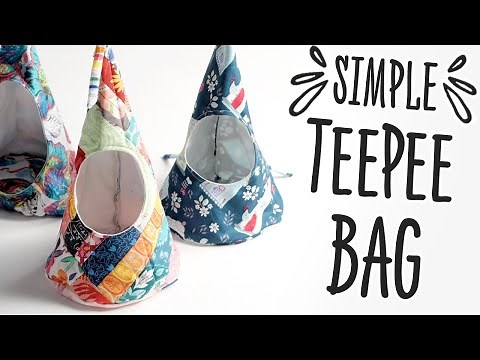 How To Sew A Teepee Bag: Simple How-To With A Free Template!