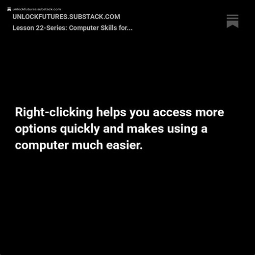 Lesson 22-Series: Computer Skills for Adult Learners