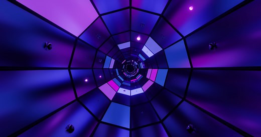 Cool Pink Purple Neon Tunnel Live Wallpaper