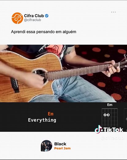 Playing 'Black' by Pearl Jam on Guitar