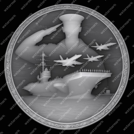 Navy Tribute Depth Map: 3D Laser Engraving File (PNG Digital Download) - Etsy