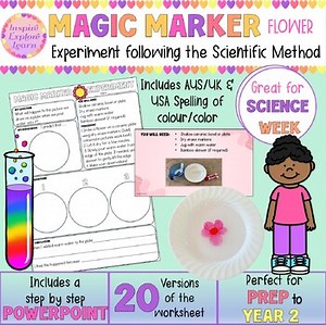 Magic Marker Flower Experiment | Floating Drawing STEM Activity for Prep to Yr 2