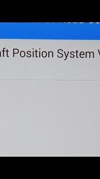 Ford mustang crankshaft position sensor relearn procedure